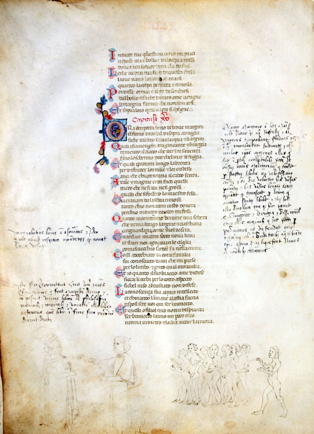 Dantedì, Biblioteca Nazionale Napoli presenta uno dei primi manoscritti illustrati della Divina Commedia